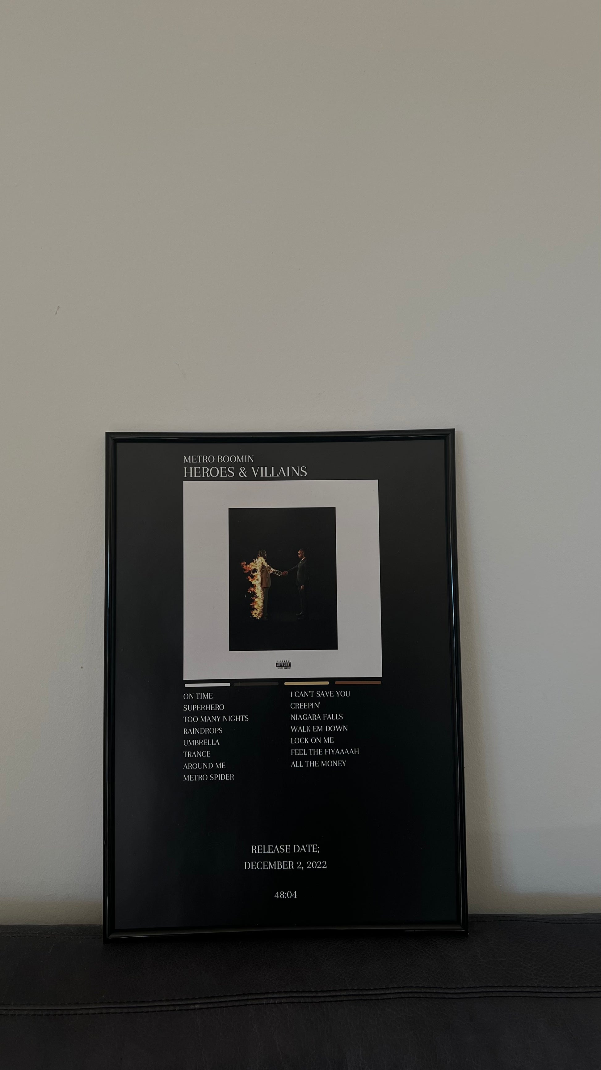 Heroes & Villains Metro Boomin Album Cover Poster – Printsbydh